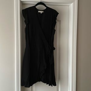 Loft black dress with shorts built in size 6